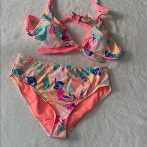 Cyn & Luca Tropical Print juniors M Bikini Set